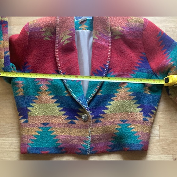 Vintage RHONDA STARK - Southwest Wool Blend Jacket Coat - Large - Picture 11 of 11